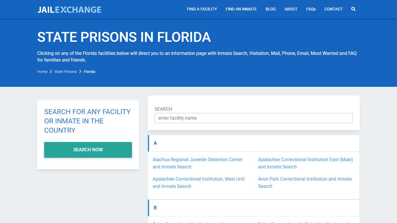 Florida Prisons | DOC | Prison Inmate Search | Juvenile ...