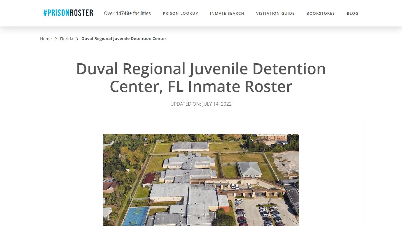 Duval Regional Juvenile Detention Center, FL Inmate Roster